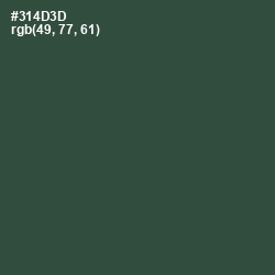 #314D3D - Lunar Green Color Image