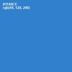 #3180CE - Curious Blue Color Image