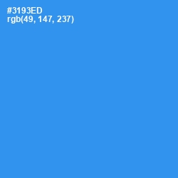 #3193ED - Dodger Blue Color Image