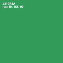 #319B5A - Sea Green Color Image