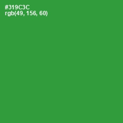 #319C3C - Forest Green Color Image