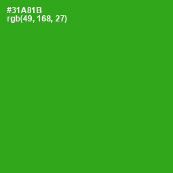 #31A81B - Forest Green Color Image