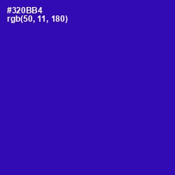 #320BB4 - Blue Gem Color Image