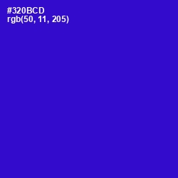 #320BCD - Dark Blue Color Image