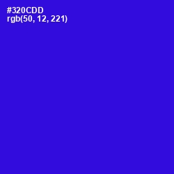 #320CDD - Dark Blue Color Image