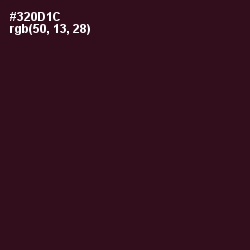 #320D1C - Aubergine Color Image