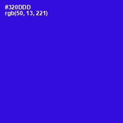 #320DDD - Dark Blue Color Image