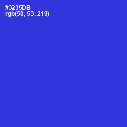 #3235DB - Dark Blue Color Image