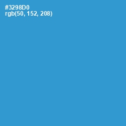 #3298D0 - Curious Blue Color Image