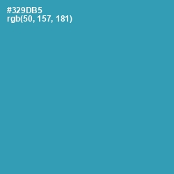 #329DB5 - Boston Blue Color Image