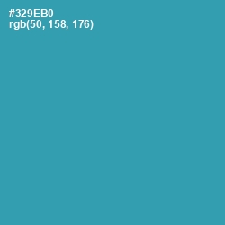 #329EB0 - Boston Blue Color Image