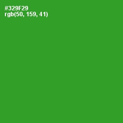 #329F29 - Forest Green Color Image