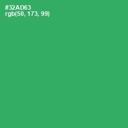 #32AD63 - Sea Green Color Image