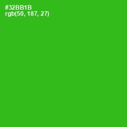 #32BB1B - Forest Green Color Image