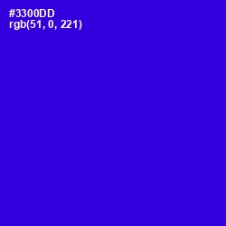 #3300DD - Dark Blue Color Image
