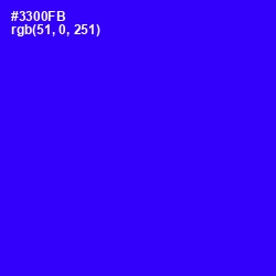 #3300FB - Blue Color Image