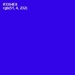 #3304E8 - Blue Color Image