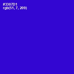 #3307D1 - Dark Blue Color Image