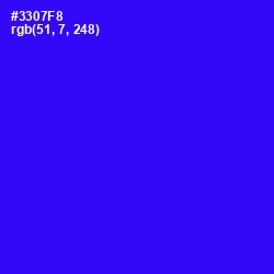 #3307F8 - Blue Color Image