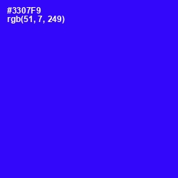 #3307F9 - Blue Color Image