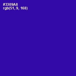 #3309A8 - Blue Gem Color Image