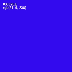 #3309EE - Blue Color Image