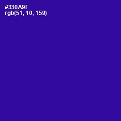 #330A9F - Blue Gem Color Image