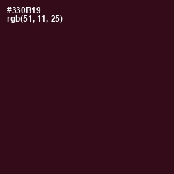 #330B19 - Aubergine Color Image