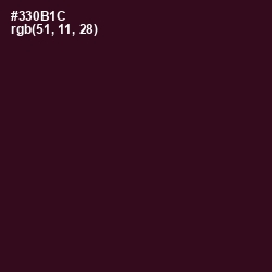 #330B1C - Aubergine Color Image