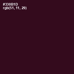 #330B1D - Aubergine Color Image