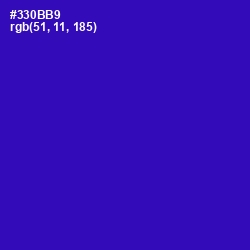 #330BB9 - Blue Gem Color Image