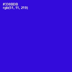 #330BDB - Dark Blue Color Image