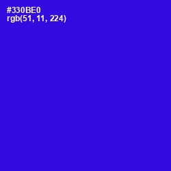 #330BE0 - Dark Blue Color Image