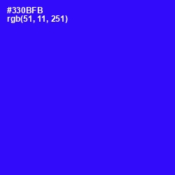 #330BFB - Blue Color Image