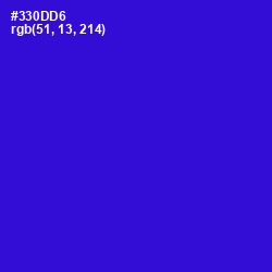 #330DD6 - Dark Blue Color Image