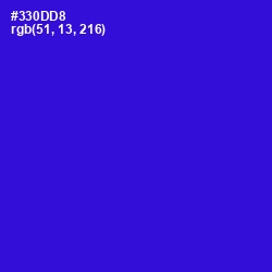 #330DD8 - Dark Blue Color Image