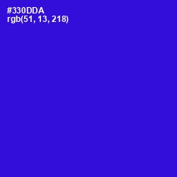 #330DDA - Dark Blue Color Image