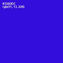 #330DDC - Dark Blue Color Image