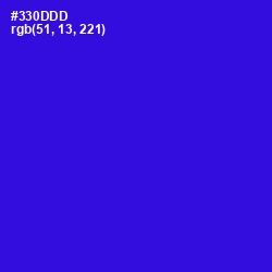 #330DDD - Dark Blue Color Image