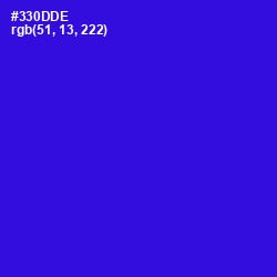 #330DDE - Dark Blue Color Image