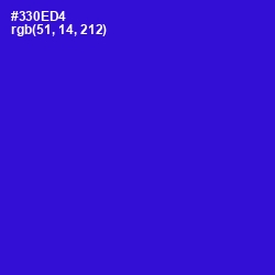 #330ED4 - Dark Blue Color Image