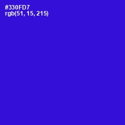 #330FD7 - Dark Blue Color Image