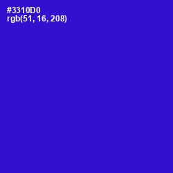 #3310D0 - Dark Blue Color Image