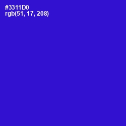 #3311D0 - Dark Blue Color Image