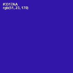 #3317AA - Blue Gem Color Image