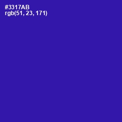 #3317AB - Blue Gem Color Image