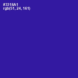 #3318A1 - Blue Gem Color Image