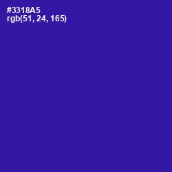 #3318A5 - Blue Gem Color Image