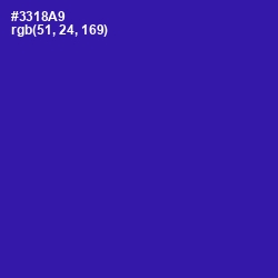 #3318A9 - Blue Gem Color Image