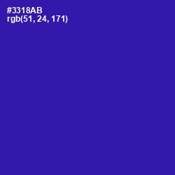 #3318AB - Blue Gem Color Image